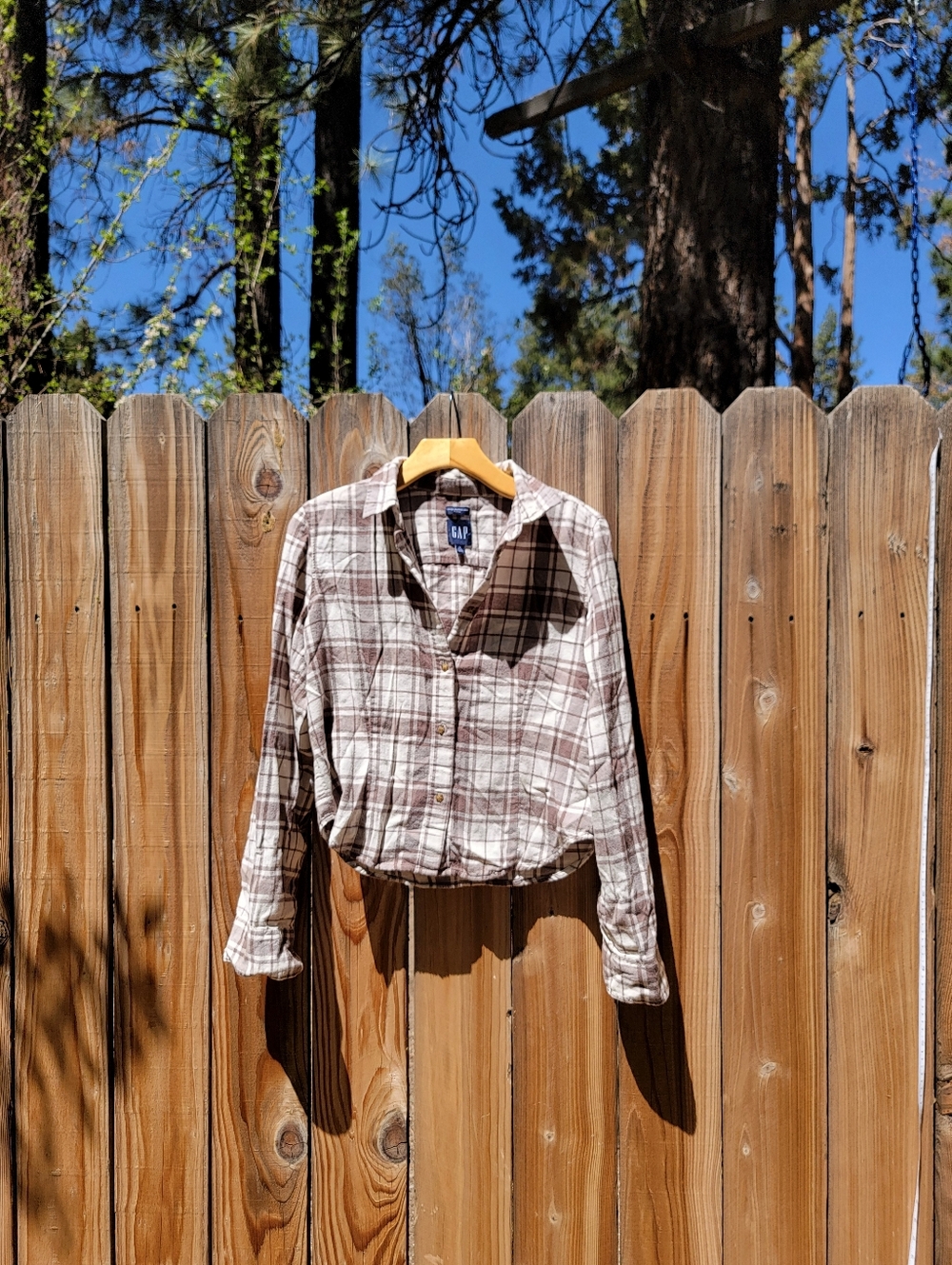Gap Cropped Flannel